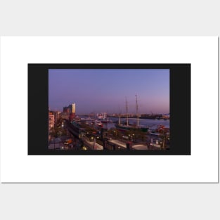 Elbe Philharmonic Hall, Elbe, dusk, evening, Hamburg Posters and Art